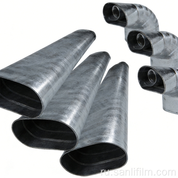 Защитная пленка для овальных воздуховодов